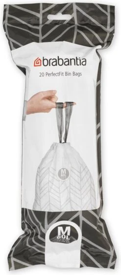 Brabantia PerfectFit Vuilniszakken - 60 L - Code M - 6 Rollen X 20 Stuks -Schoonmaakartikelen Winkel 530x1200