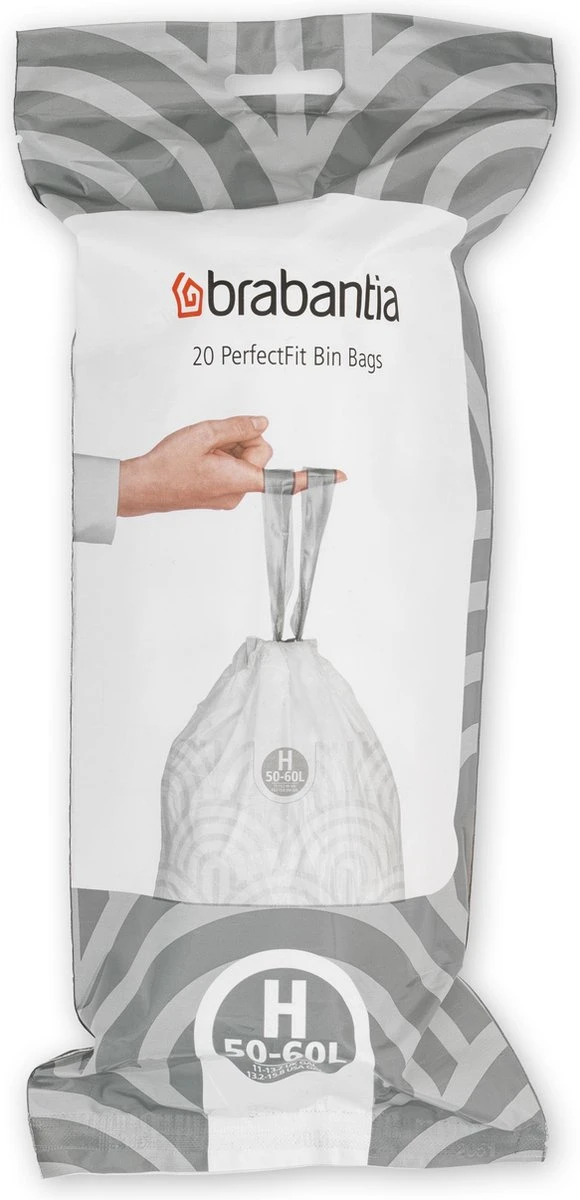Brabantia PerfectFit Vuilniszakken - 50 - 60 L - Code H - 6 Rollen X 20 Stuks 5 Brabantia PerfectFit Vuilniszakken - 50 - 60 L - Code H - 6 Rollen X 20 Stuks - Afbeelding 3