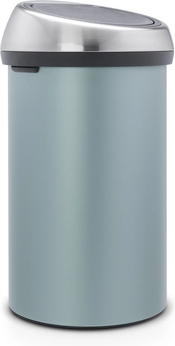 Brabantia Touch Bin Prullenbak - 60 L - Metallic Mint / Matt Steel Fingerprint Proof Deksel 6 Brabantia Touch Bin Prullenbak - 60 L - Metallic Mint / Matt Steel Fingerprint Proof Deksel - Afbeelding 4