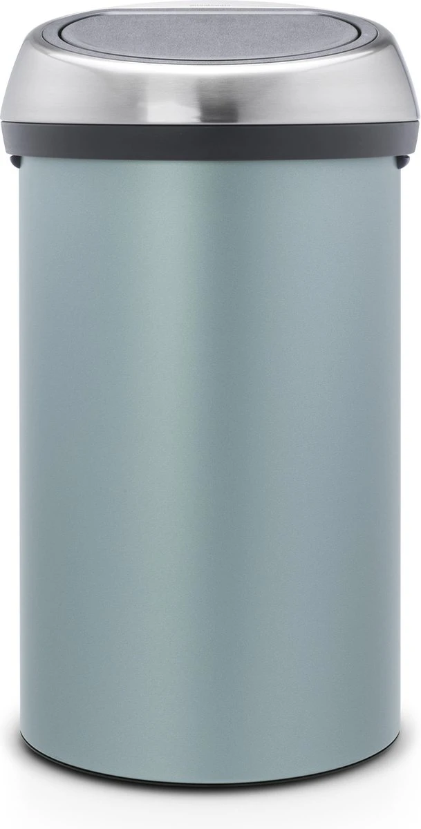 Brabantia Touch Bin Prullenbak - 60 L - Metallic Mint / Matt Steel Fingerprint Proof Deksel 3 Brabantia Touch Bin Prullenbak - 60 L - Metallic Mint / Matt Steel Fingerprint Proof Deksel