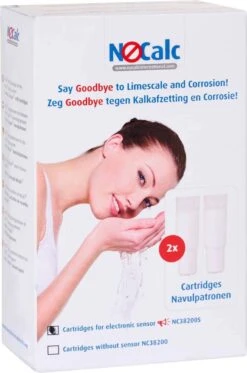 NoCalc Navulpatronen - 2 Stuks - Gebruik I.c.m. Electronic Sensor - Waterontharder - Waterontkalker -Schoonmaakartikelen Winkel 794x1200