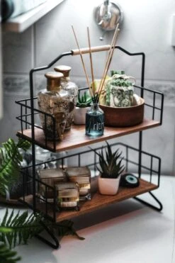 Metalen Keuken Etagere 2 Laags Van Naturn Living | Keuken Opbergrek | Kruidenpotjes Rek | Kruiden Organizer | Keuken Rek Specerijen | Mat Zwart -Schoonmaakartikelen Winkel 800x1200 2