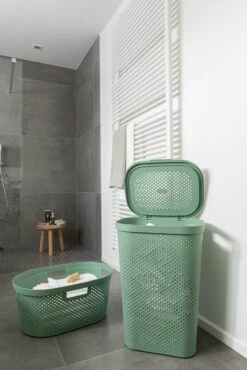 Curver Infinity Recycled Dots Wasmand - 40L - 2 Stuks - Groen -Schoonmaakartikelen Winkel 801x1200 3