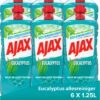 Ajax® Ajax Allesreiniger Eucalyptus 6 X 1.25L - Voordeelverpakking -Schoonmaakartikelen Winkel 952x1200