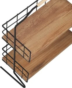 Metalen Keuken Etagere 2 Laags Van Naturn Living | Keuken Opbergrek | Kruidenpotjes Rek | Kruiden Organizer | Keuken Rek Specerijen | Mat Zwart -Schoonmaakartikelen Winkel 978x1200 1