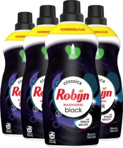 4x Robijn Klein & Krachtig Wasmiddel Black Velvet 1,19 Liter -Schoonmaakartikelen Winkel 999x1200